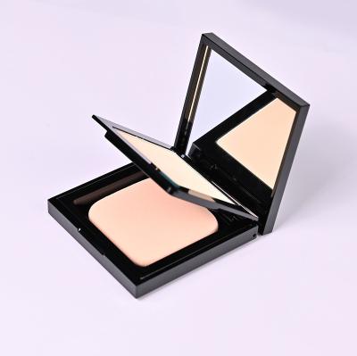 China Acne / Spot Removing Package Private Label High Quality Black Face Pressed Set Compact Powder With Puff for sale