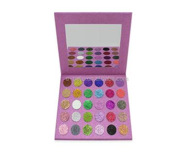 China Wholesale Private Label Makeup Beauty Eyeshadow Palette Glitter Eyeshadow With Mirror for sale