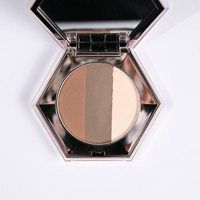 China Popular Sunscreen Diamond Package Makeup Cosmetics Private Label Concealer Shiny Highlight and Contour Powder Palette for sale