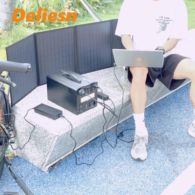 China 110V 300W 483WH OME COMPUTER Kit Solar Generator 300Wh UPS Power Bank with Portable Photovoltaic Inverter Power 100w Solar Panel for sale