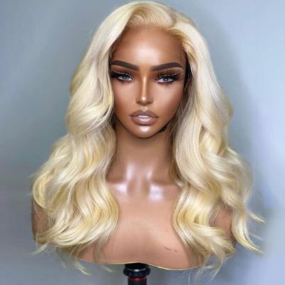 China Full Body Wave Hd Lace Front Wig 613 Hd Lace Wig Blonde Transparent Hair Body Wave for sale