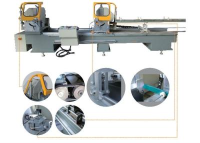 China CNC Auto UPVC Window Machine Double Head Cut Off Saw Machine 135x300mm Scale for sale