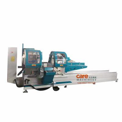 China Automatic Aluminum Window Machine PVC UPVC Profile Door Making Double Head Cutting Saw for sale