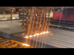 CNC flame cutting steel parts