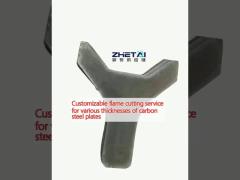 Customizable flame cutting service for various thicknesses of carbon steel plates