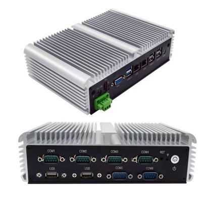 China HONGIPTC Industrial Fanless Barebone Metal Metal Desktop PC Mini Pc Computer Case Core I5-4200U I5-5200U I3 I7 for sale