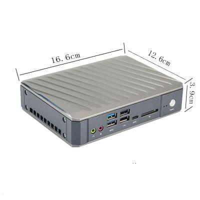 China Intel I7-10710U Mini PC Windows10 Mini Fan Desktop Game PC wifi6 industrial nano computer for sale