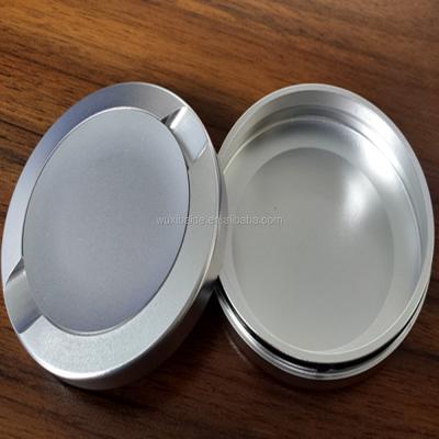 China Aluminum sand blast and OEM anodized aluminum empty snus cans for sale