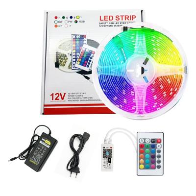 China Waterpoof 12v 5050 RGB 150/300/450/600led 5/10/15/20m Wifi App Remote Control Hotel Grow Led Strip Lights For Alexa GoogleHome for sale