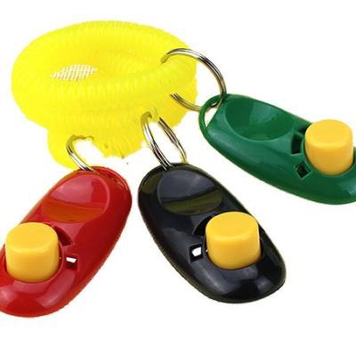 China New Pet Hot Selling Order Stocked Blue Clicker with Ring and Strap Dog Training Clicker High Quality Dog Clicker for sale