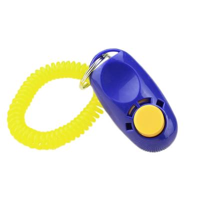 China Stocked Wholesales High Quality Customized Logo 2 In 1 Plastic Dog Training Whistle Pet Clicker Dog Training for sale