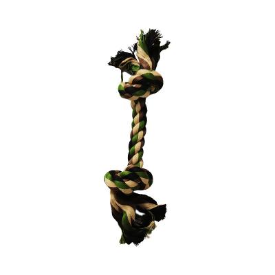 China Pet Stocked Dogs Pet Supplies Dog Puppy Cotton Chew Knot Durable Braided Bone Rope Funny Toy Tool for sale