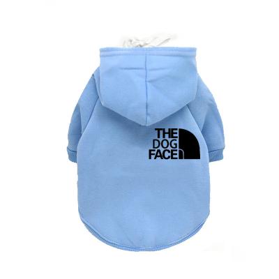 China Wholesale Stocked Luxury Branded Pet Clothes Summer Custom Dog Clothes Shear Dog Face Clothes Hoodie For Pet for sale