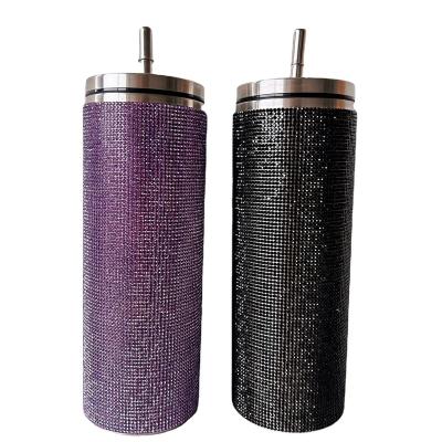 China Large Capacity Customized Diamond Color Luxury Fashion Large Capacity Stainless Steel Thermal Mug for sale