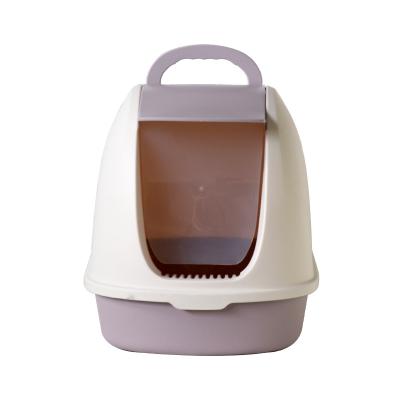 China 2021 New Drawer Cat Litter Box Tray Collapsible Toilet Cat Sand Basin Viable Wholesale for sale