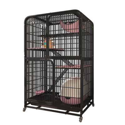 China Manufacturer Wholesale 3 Level Breathable Square Tube Cat Cage Multilayer Cat Cage for sale