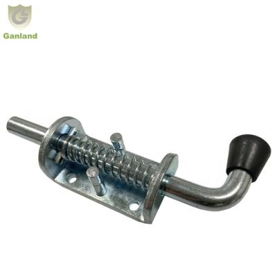 China GL-14125 Trailers Diameter 12mm Steel Barrel Bolt Spring Loaded Latch for sale