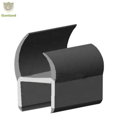 China GL-22115 Truck Soft Rigid PVC Co-extruded Reefer Container Door Seals Width 21 Mm for sale