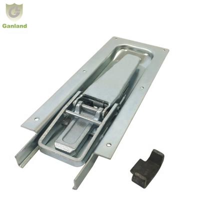 China Dropside Trailer GL-12118 Steel Recessed Dropside Truck Trailer Tailgate Latch Lock for sale