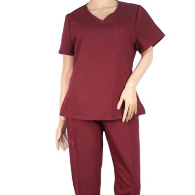 China Eco-friendly Gown Uniform Shirt Medical Surgical Scrubs For Sale Doctor White Nurse Cotton Thicker Hospital Supply Staff Women Unisex for sale