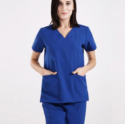 China Eco-Friendly Medical Uniforms Nursing Uniforms Hot Sale Customize White Logo Medical Staff Uniforms NURSE SUIT Women Coat Cotton Dobby for sale