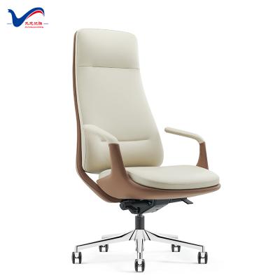 China (Size) Gailywork Adjustable High Quality Italian Leather Office Chair for sale