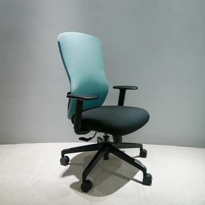 China Hot Selling Adjustable Blue Mesh Comfortable Commercial Executive Staff Office Chairs (Height) Swivel Office Chair Blue for sale