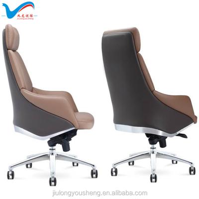 China (Size)2018 YS1523A Office Chair Adjustable Genuine Leather Executive Ergonomic Leather Furniture for sale