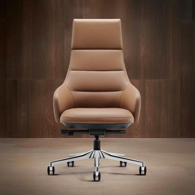 China (Size) Office Chair Boss Chair Adjustable Genuine Leather Ergonomic Leather Office Chairs GailyWork Brand GW1801A for sale