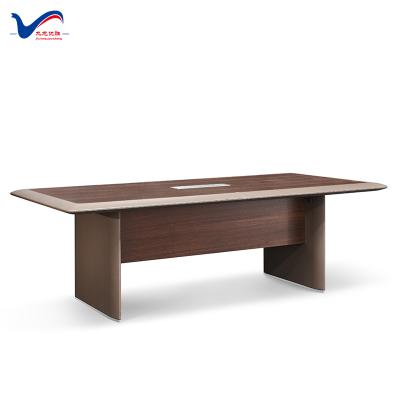 China 2020 Modern Design 2400x1200x760mm Modern Modular Conference Table Wooden Meeting Desk H03-N for sale