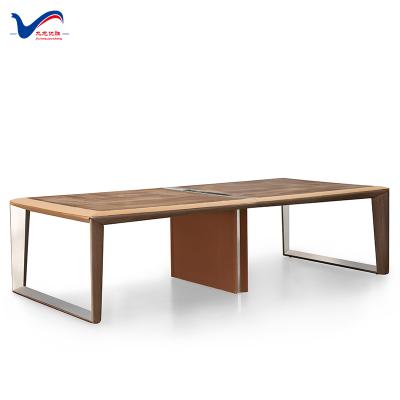 China 2020 Modern Design Modular Conference Table Modern Wood Meeting Desk H-05-N for sale