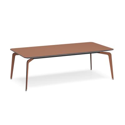 China Tea table design furniture F-79-T1 modern leather office meeting table small wood desk for sale