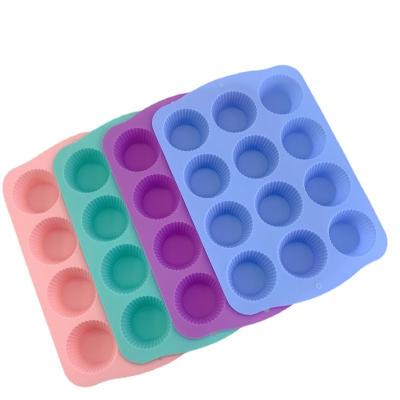 China Best Viable Single Cheese 12 Holes Fondant Silicone Mold Cake Decorating Tools for sale