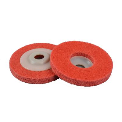 China Flexible High Efficiency Grinding Nonwoven Nylon Polishing Wheel For Metal for sale