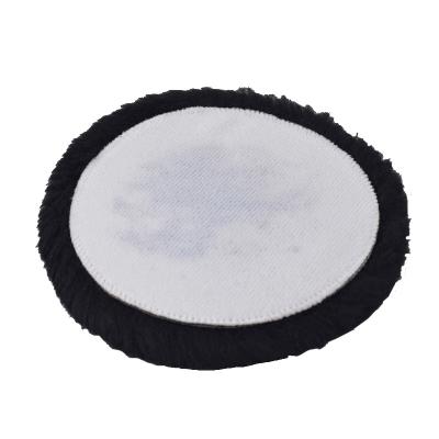 China Durable Hot Selling Self-adhesive Lambswool Sheer Polishing Pad Wool Polishing Pad For Auto Car for sale