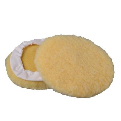 China Customized Customized And Durable Wool Polish Pad Artificial Wool Hood Car Beauty Polishing Sanding Pad for sale