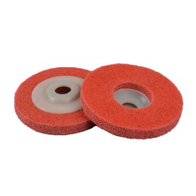 China 115mm Non Woven Grinding Polishing Pad Fiber Polishing Sanding Disc for sale