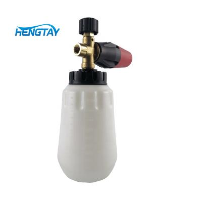 China SS+Brass+Plastic New Arrive Italy Car Auto Detailing Cleaning Snow Foam Lance With 1.2mm Foam Nozzle For Car Wash for sale