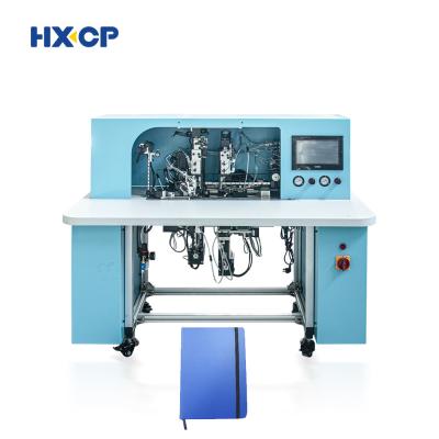 China HX18B Semi Auto Notebook Elastic Band Fixing Machine Softcover Hardcover Binding Pospress Manufacturing Bible ManualFactory Price for sale