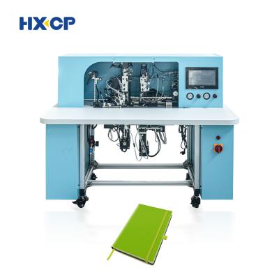 China HX18B Semi Auto Notebook Elastic String Applying Band Fixing in Book Cover Machine softcover notebooks softcover for sale