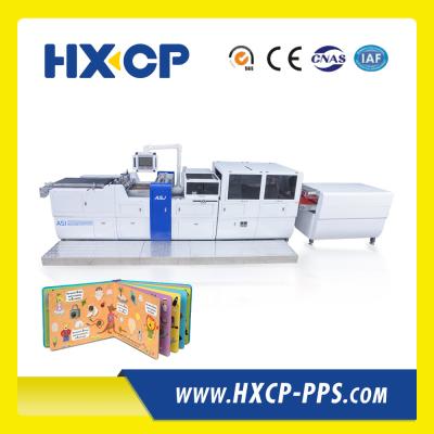 China HX450C Board Book Cover Casing In Machine Preferred for Children's Gift Book Cover Assembly for sale