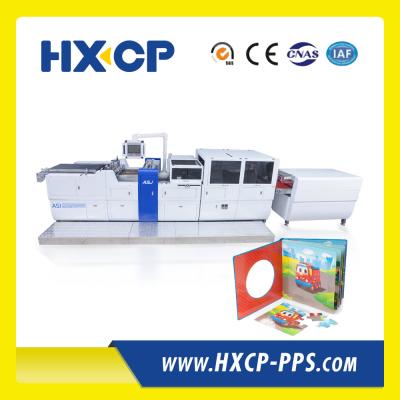 China HX450 Hardcover Casing-In Machine Children Cardboard Book Cover Direct Sales Papercard for sale