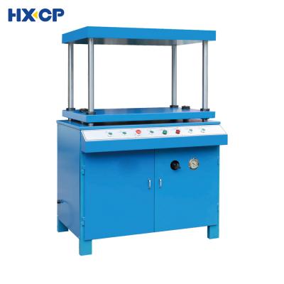 China HXSXP750 Máquina de prensado hidráulico semiautomático de dos vías de doble bloque de libros para libros de tapa dura en venta