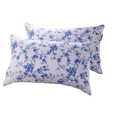 China Anti-pulling 100% Polyester Chinese style blue and white printing pattern porcelain pillow hotel sanding pillow 108 for sale