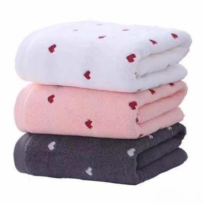 China 100% Soft Compressed Cotton Jacquard Towel For Luxury Bathroom Accessories Adult Garden Bath Hand Towels Thick Super Water Absorbent for sale