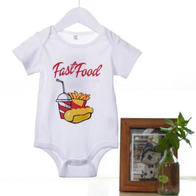 China Free Shipping Cute 100% Cotton Promotion Styles 100% Cotton Printing Romper For Infant for sale