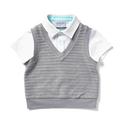 China Comfortable High Quality Polyester Cotton Patchwork Kids Polo Shirt T-Shirt For Boys for sale