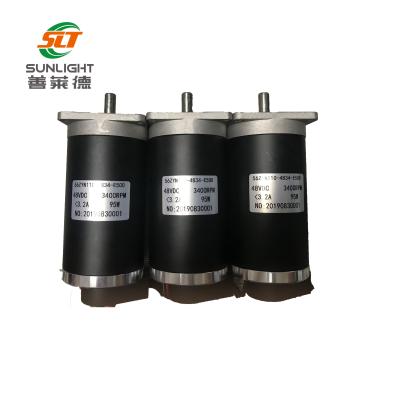 China Totally Enclosed 48V DC Motor With Encoder 3200rpm 95W DC Brush Servo Motor for sale