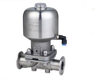 China Stainless Steel Sanitary Valves Pneumatic Diaphragm Control Valve Ф12.7 - Ф102 DN10 - DN100 for sale