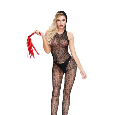 China Wholesale Seamless Sexy Women Underwear Bodystocking One Piece Lingerie Transparent Leopard Print for sale